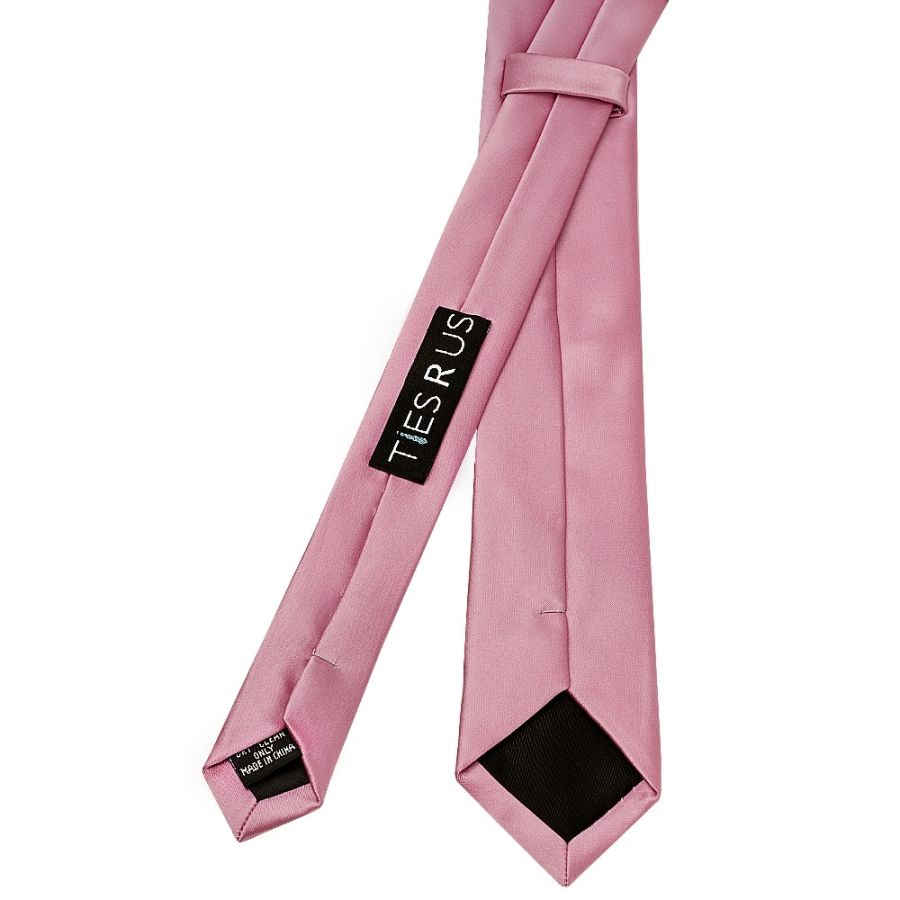 Dusty Pink Satin Skinny Boys Tie
