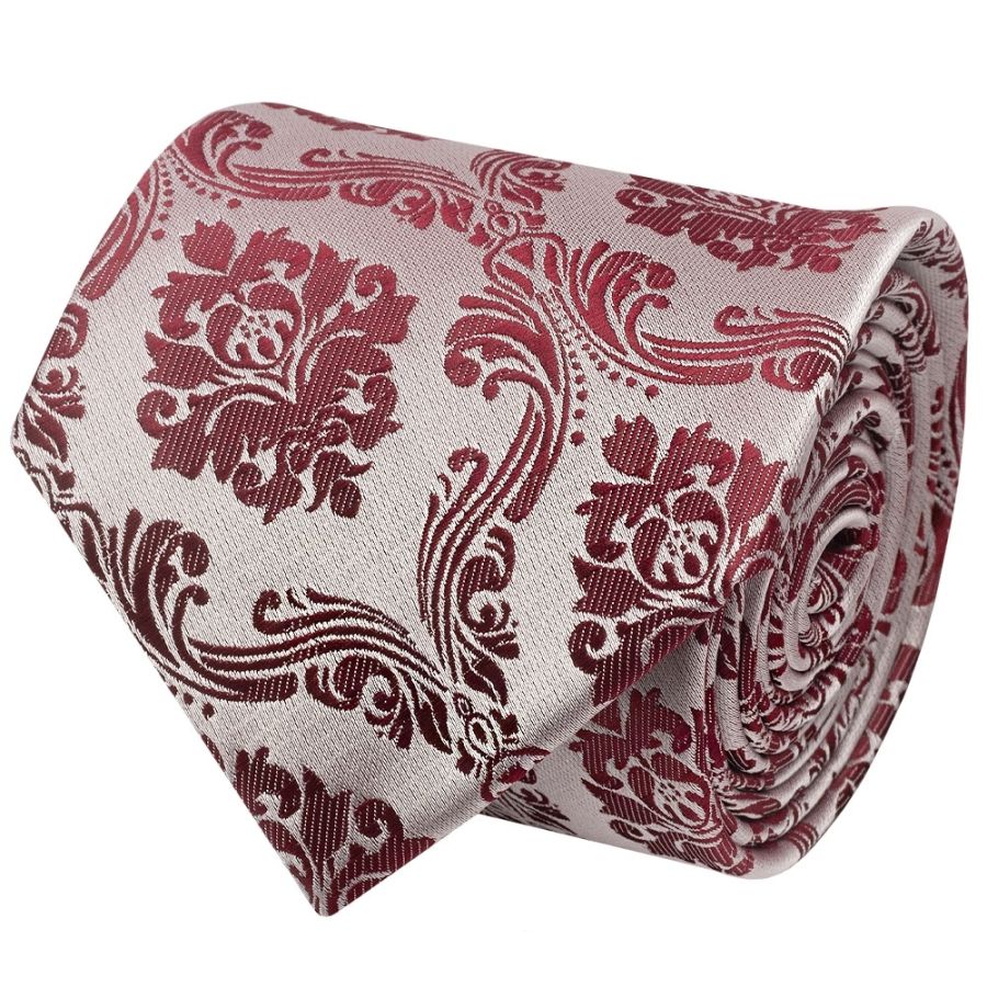 Burgundy Red Paisley Classic Men's Tie
