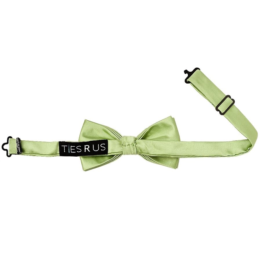 Pre Tied Light Sage Boys Bow Tie Age 4-7