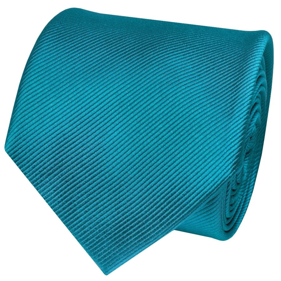 Turquoise Silk Twill Silk Classic Men's Tie
