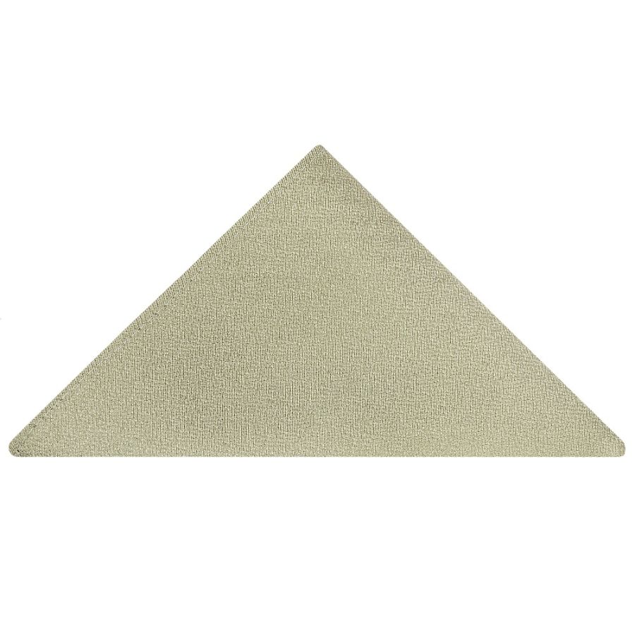 Plain Khaki Green Silk Pocket Square