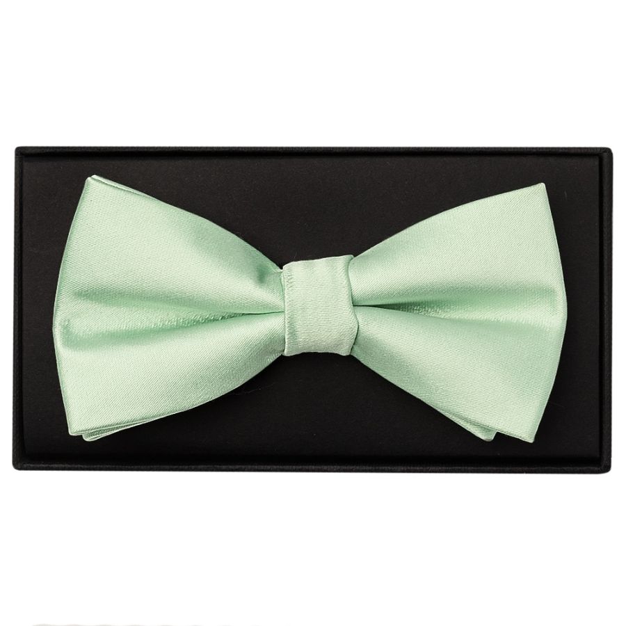 Pale Mint Handmade Mens Bow Tie