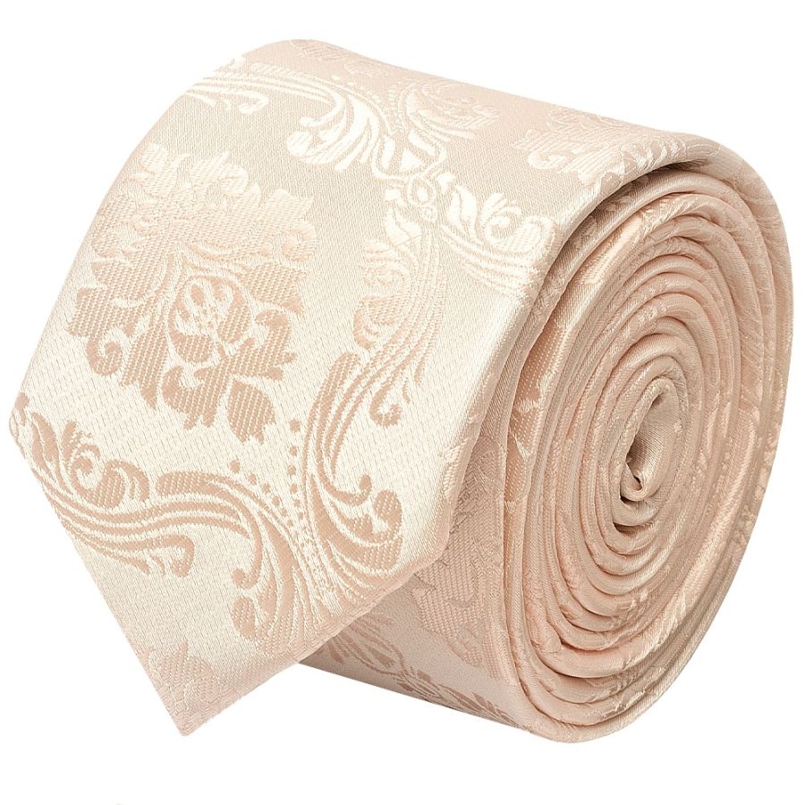 Blush Paisley Skinny Men's Tie