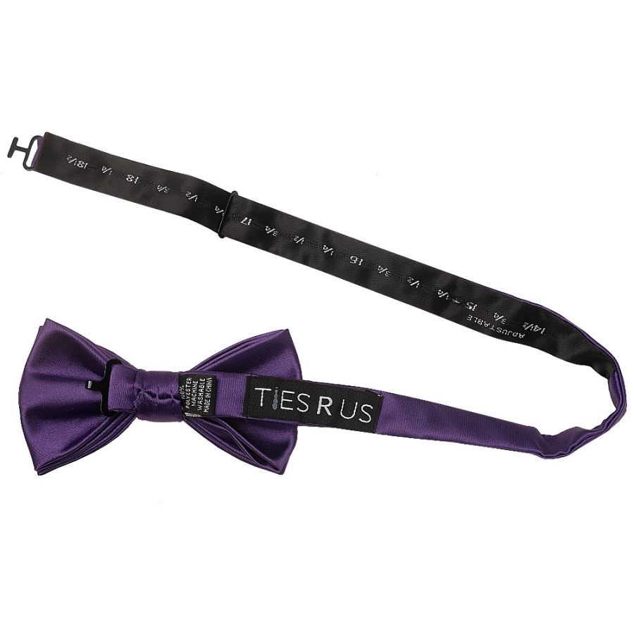 Handmade Purple Mens Bow Tie