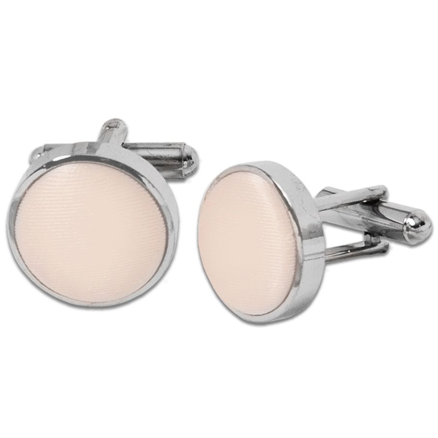 Plain Blush Cufflinks