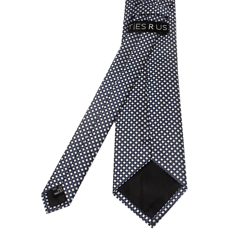 Navy Diamond Neat Classic Men's Tie