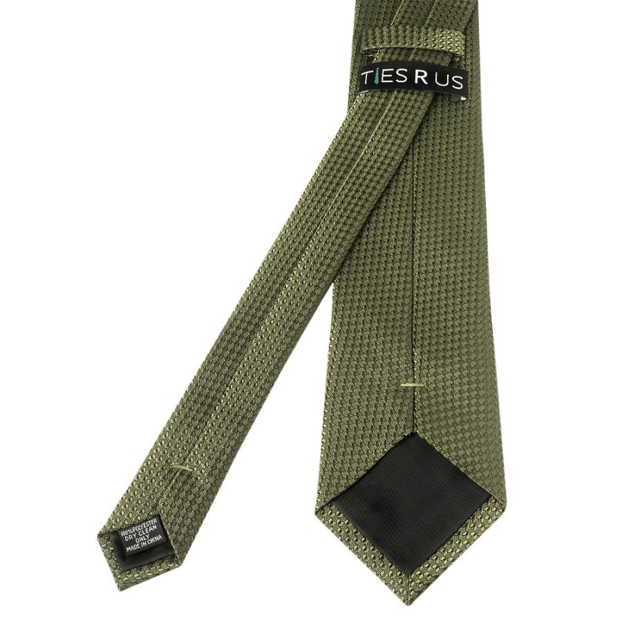 Olive Green Textured Classic Tie