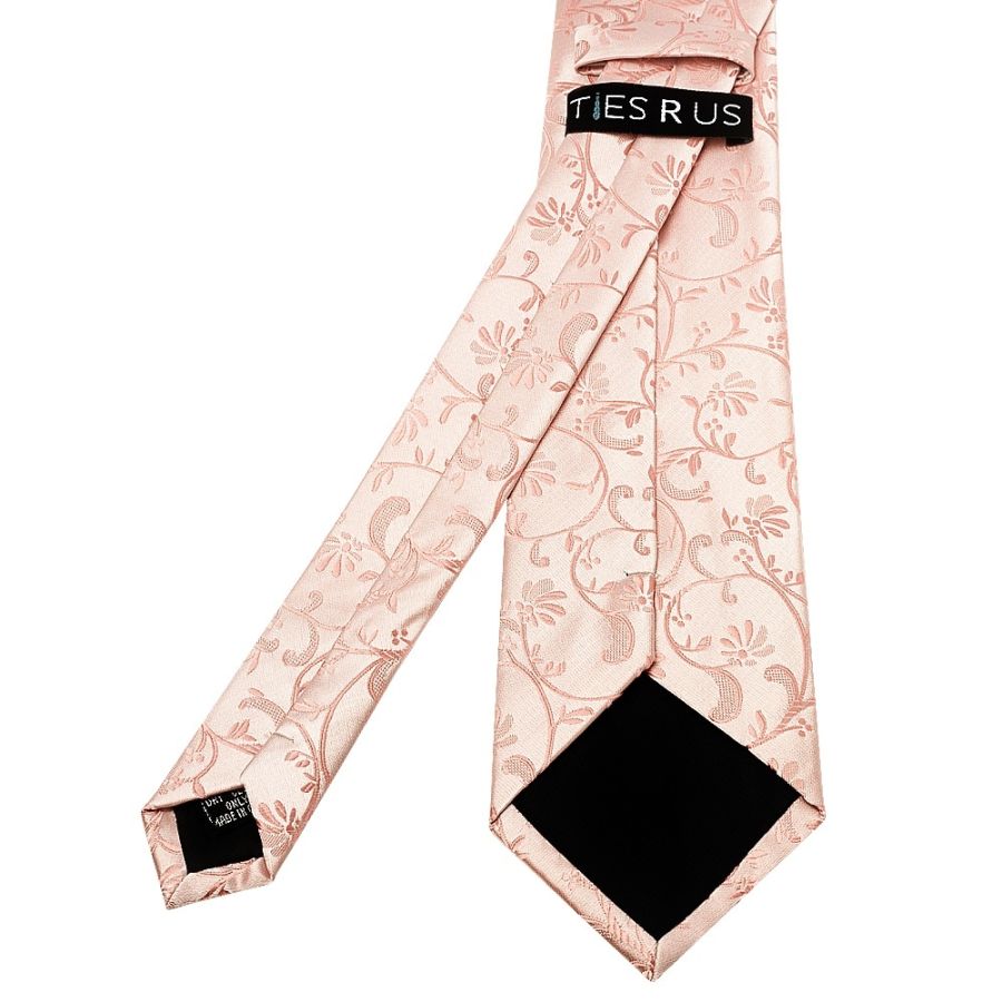 Rose Quartz Floral Classic Men's Tie