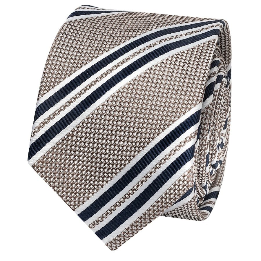 Silver Twin Stripe Skinny Men's Tie