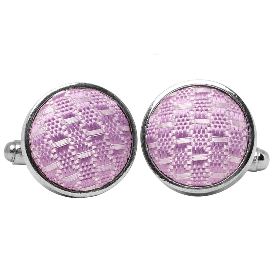 Lavender Textured Cufflinks