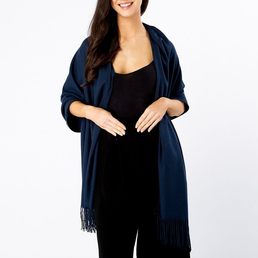 Navy Blue Pashmina 