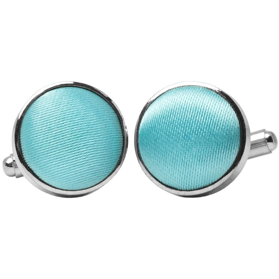 Plain Tiffany Blue Pink Cufflinks