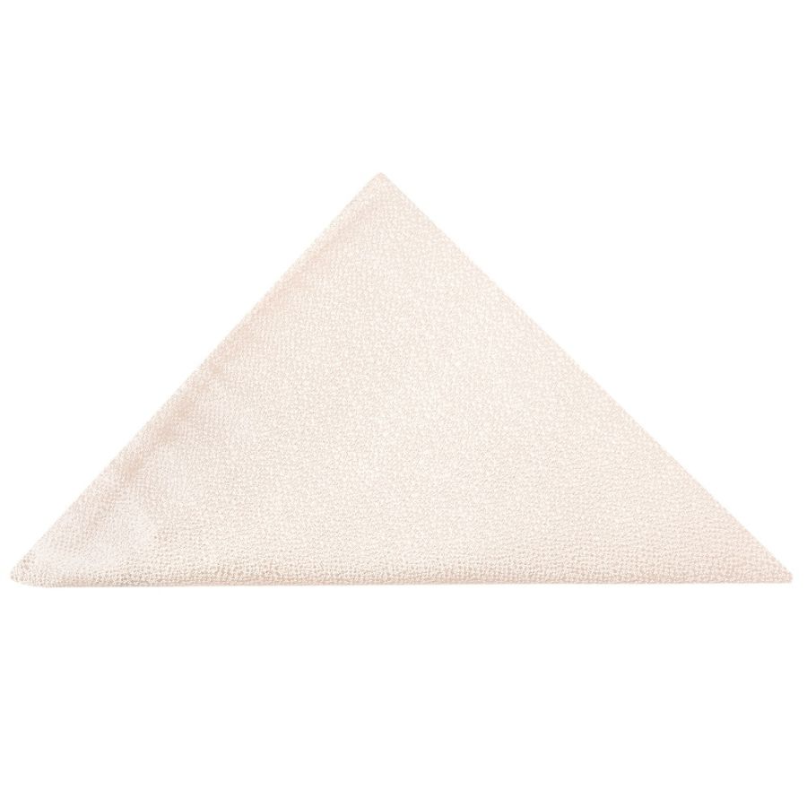 Blush Plain Textured Silk Pocket Square