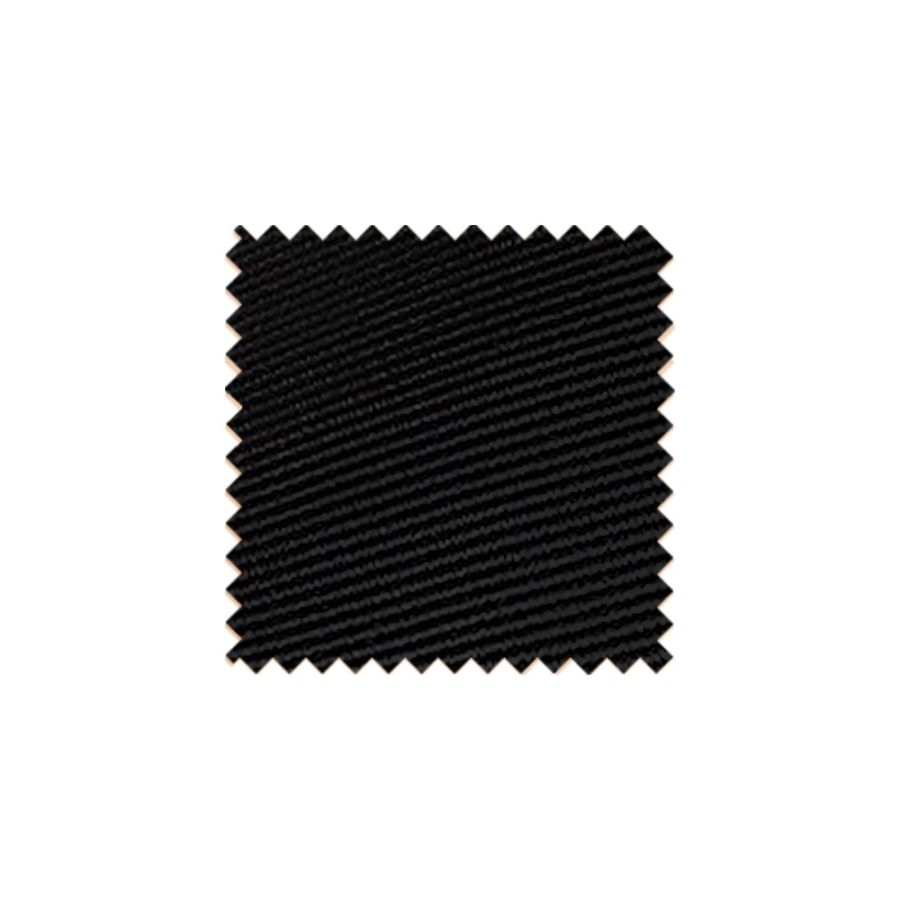Plain Black Twill Silk Swatch - BKDA1
