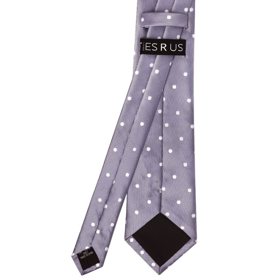 Mauve Large White Spot Classic Men's Tie