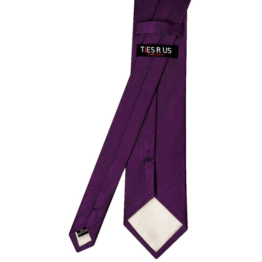 Purple Silk Twill Silk Classic Men's Tie