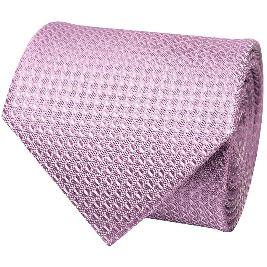 Lavender Textured Classic Tie and Pocket Square Set