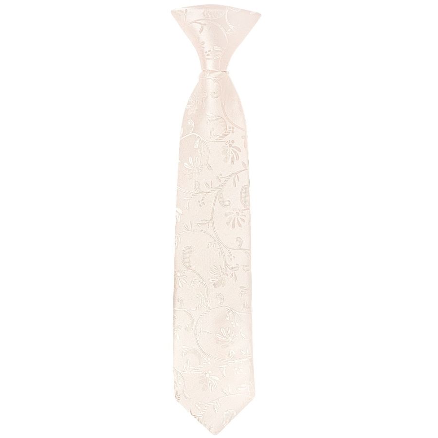 Pre Tied Blush Floral Boys Tie Age 4-7