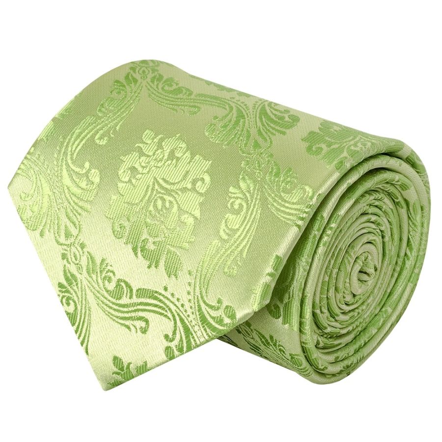 Light Green Paisley Classic Men's Tie