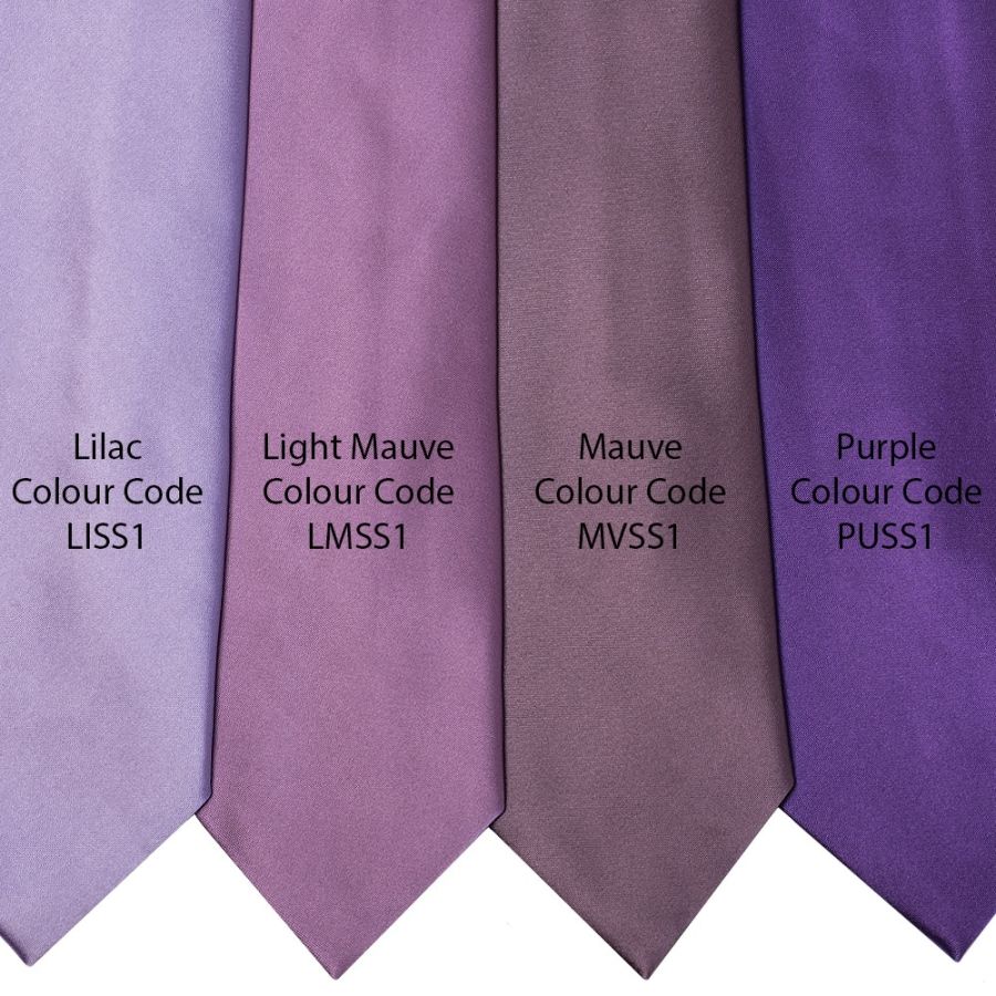 Lilac Satin Men's Cravat Tie