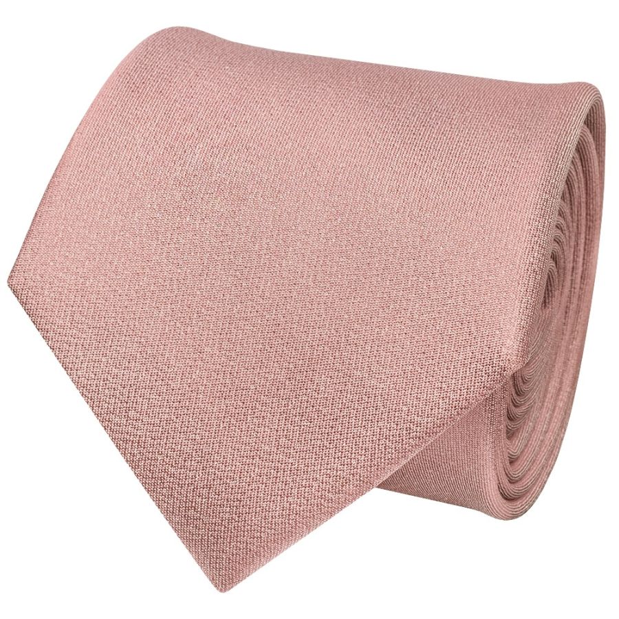 Plain Rose Gold Silk Classic Men's Tie