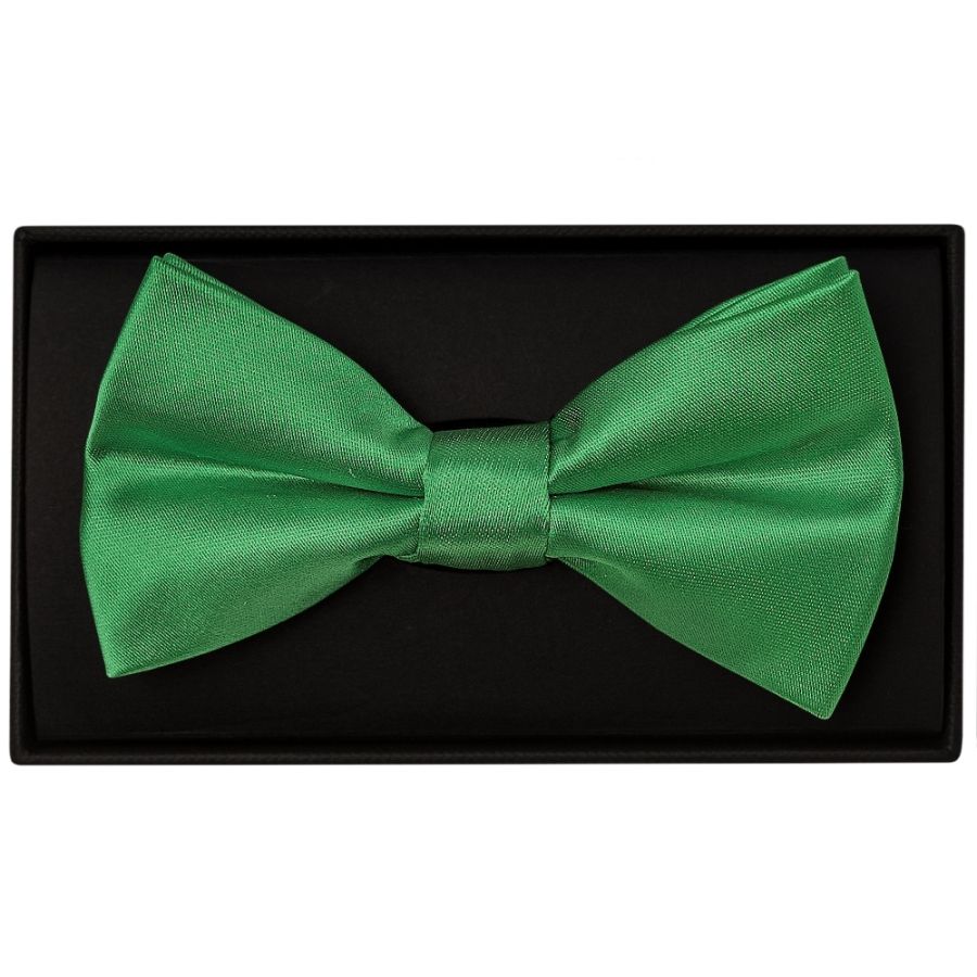 Plain Emerald Green Hand Made Mens Bow Tie