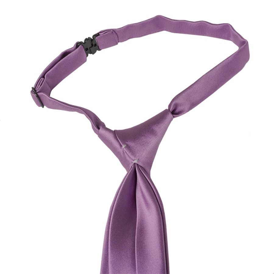 Pre Tied Light Mauve Boys Tie Age 4-7