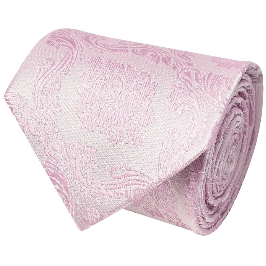 Light Dusty Pink Paisley Classic Men's Tie