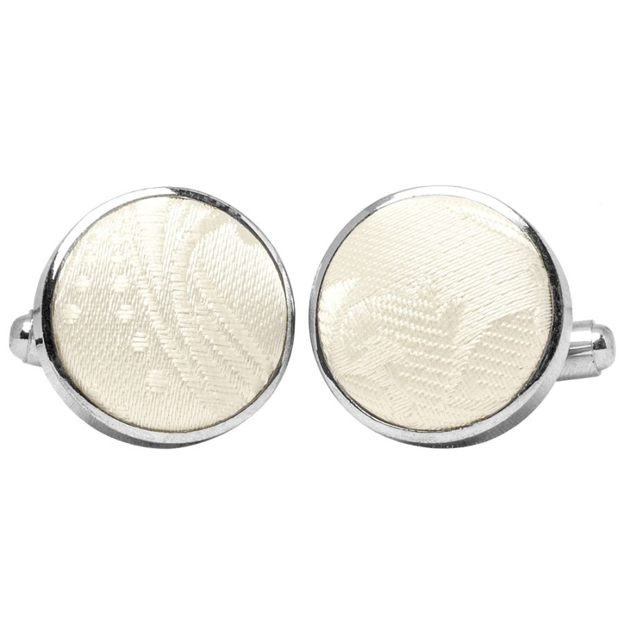 Ivory Paisley Cufflinks