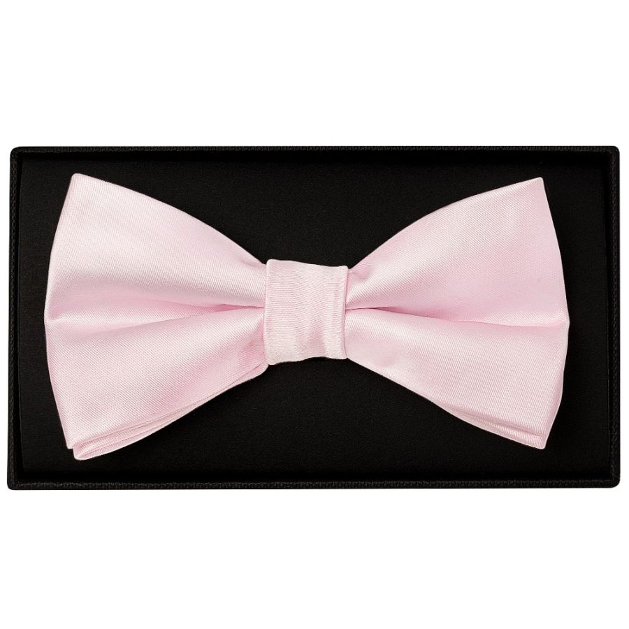 Plain Blush Pink Handmade Mens Bow Tie