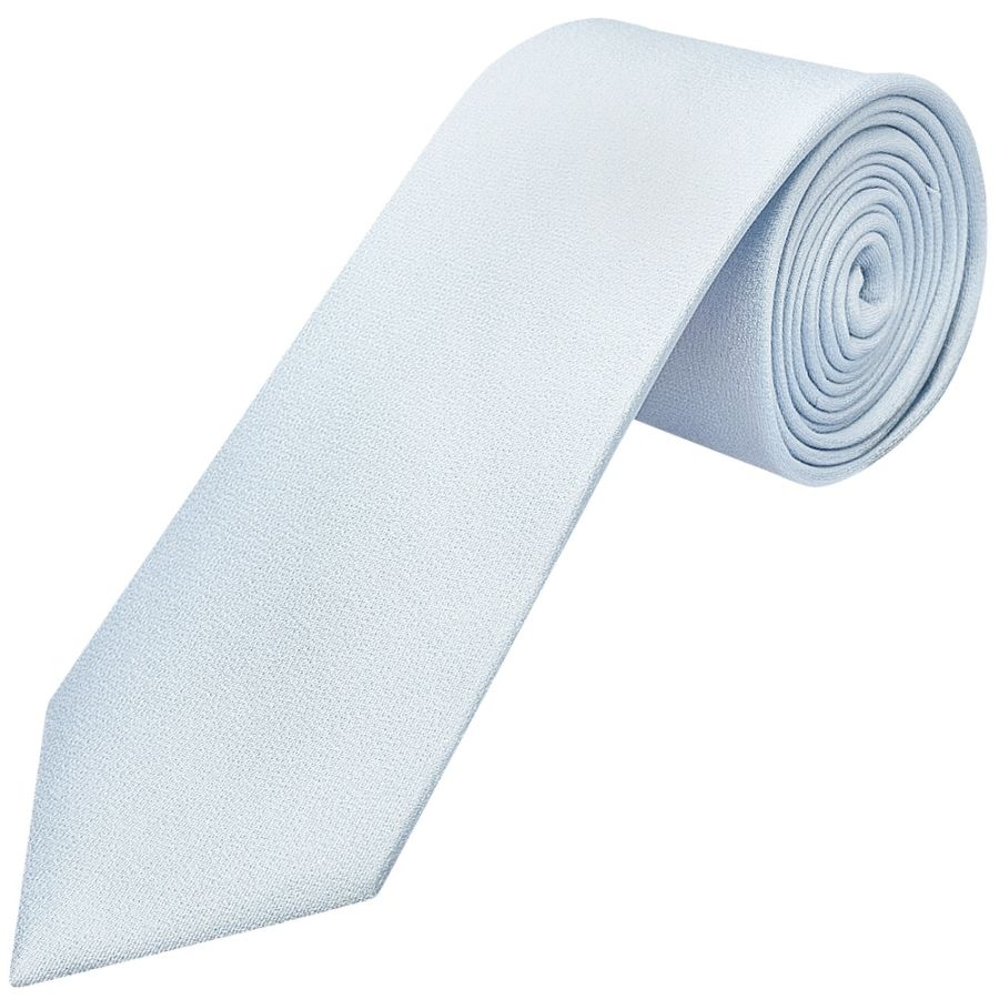 Plain Sky Blue Silk Classic Men's Tie