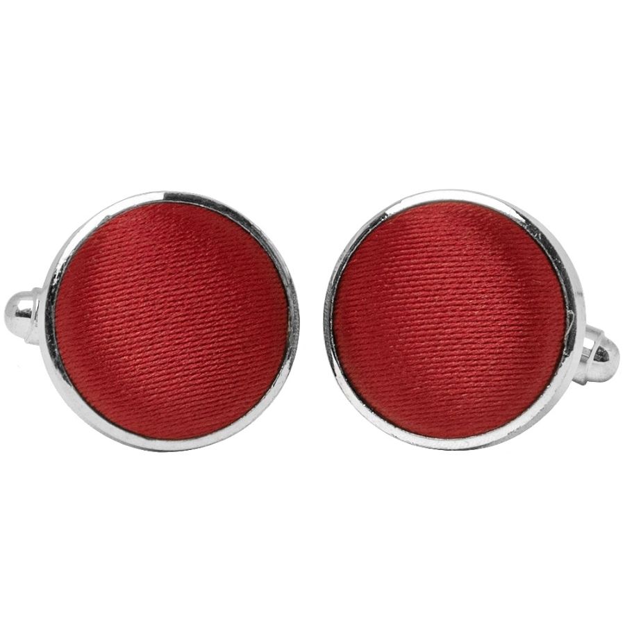 Plain Red Wine Cufflinks