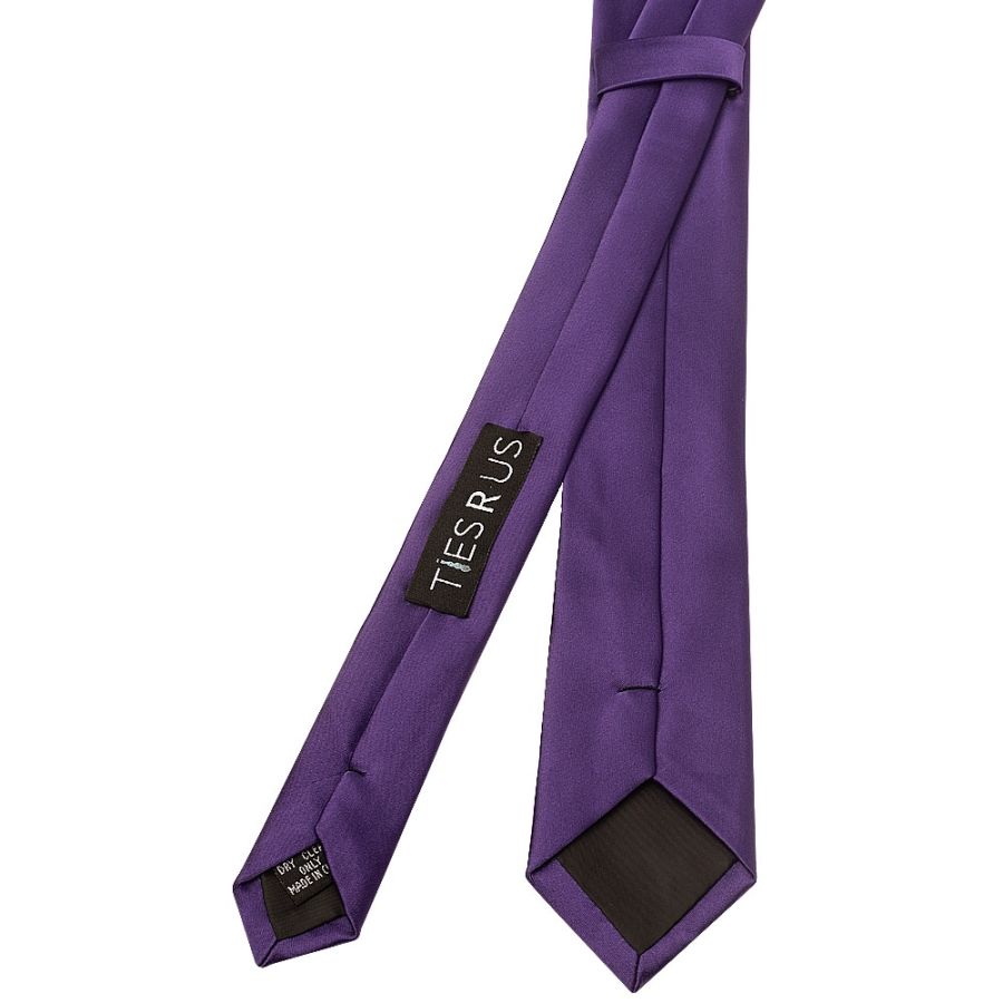 Purple Satin Boys Tie