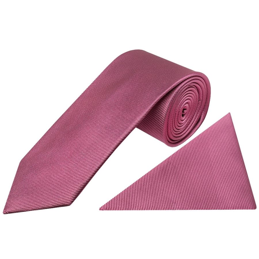 Mulburry Silk Twill Classic Men's Tie and Pocket Square Set