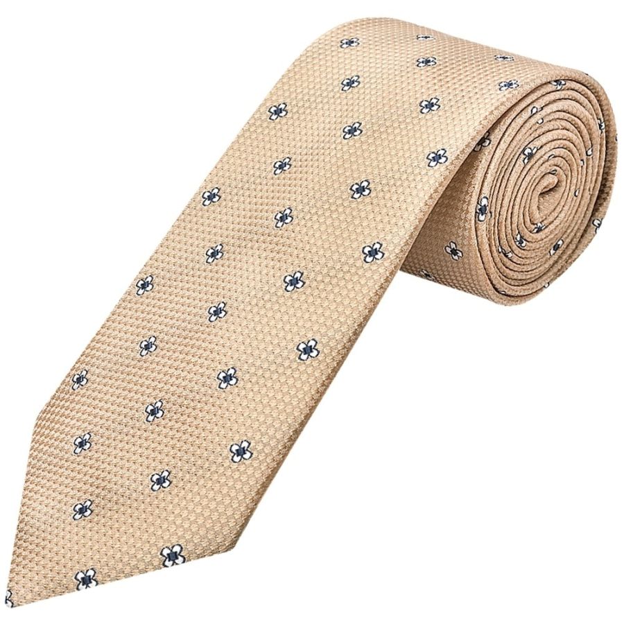 Gold Petal Classic Men's Tie and Pocket Square Set