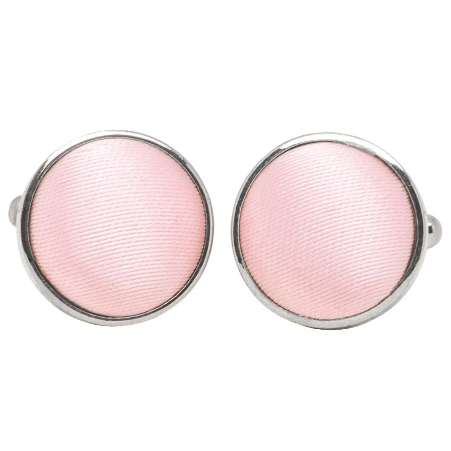 Plain Baby Pink Cufflinks