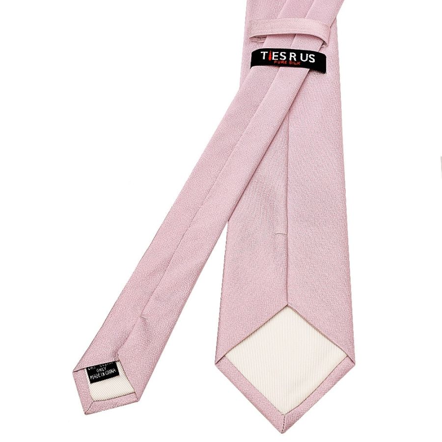 Plain Lilac Pink Silk Classic Men's Tie