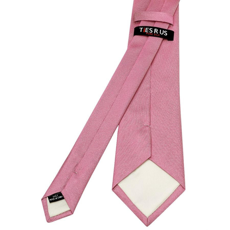Plain Dusty Pink Silk Classic Men's Tie