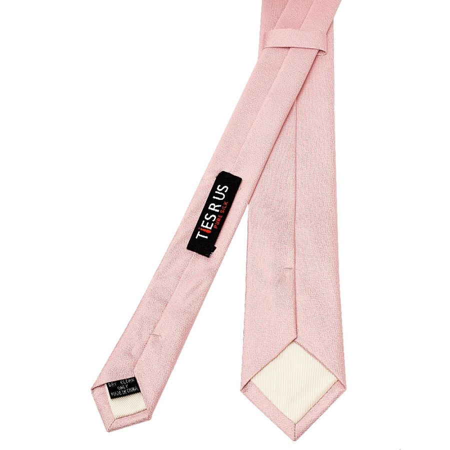 Plain Dusty Rose Silk Skinny Boys Tie
