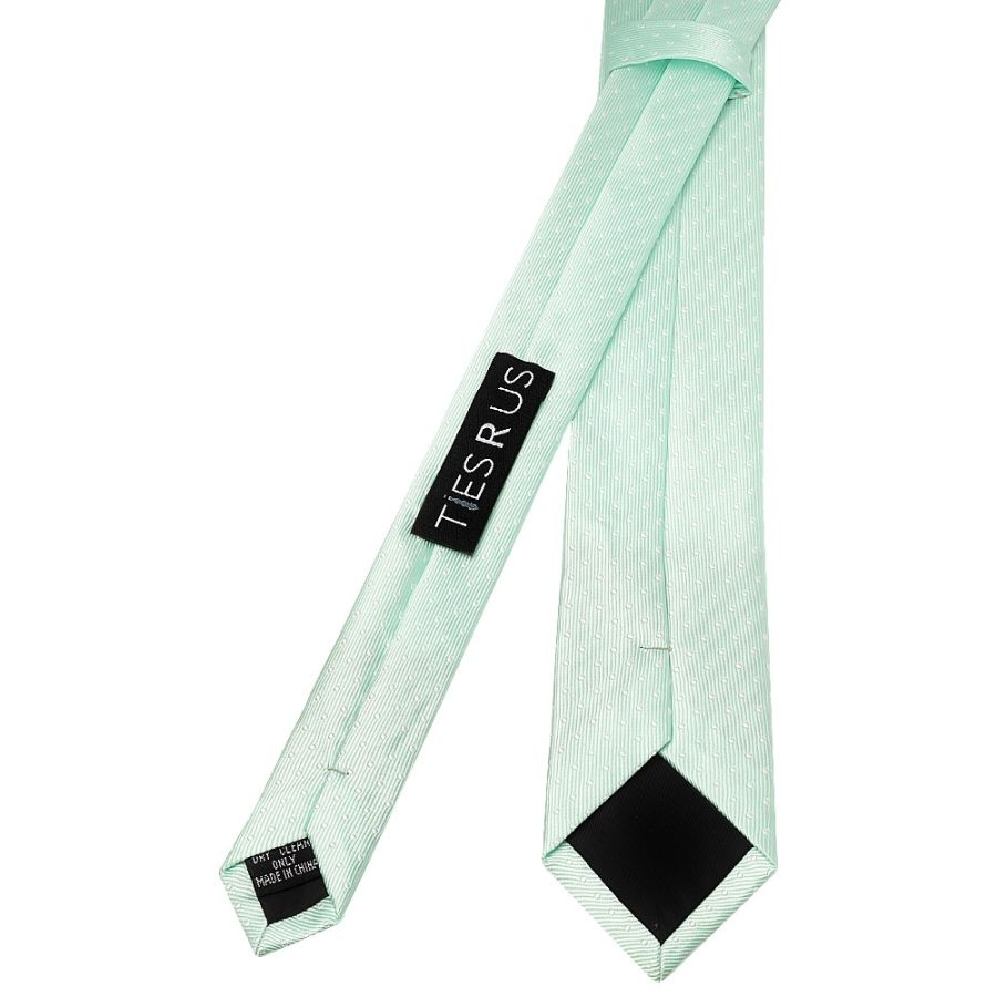Mint Polka Dot Skinny Men's Tie