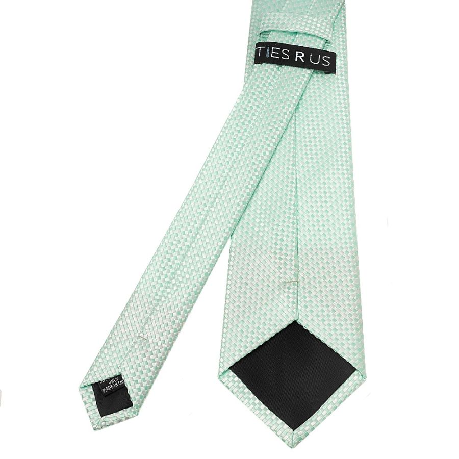 Mint Green Diamond Neat Classic Men's Tie