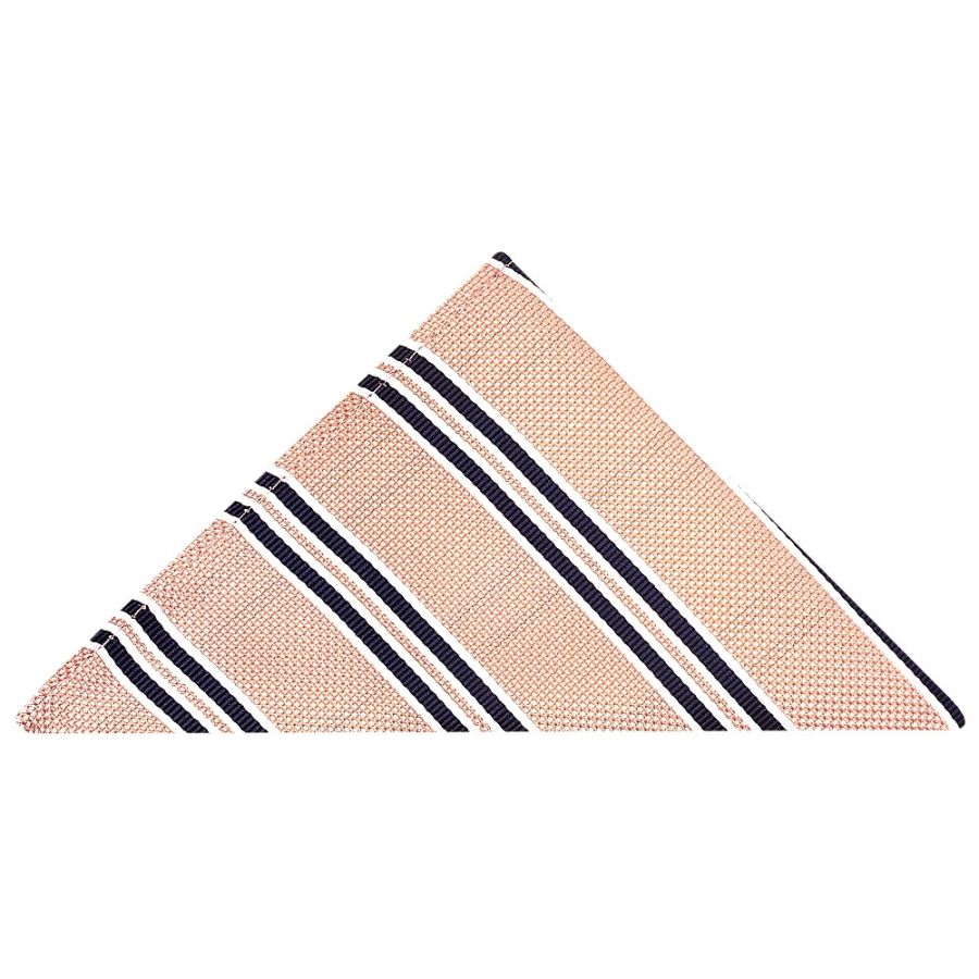 Pink Twin Stripe Pocket Square