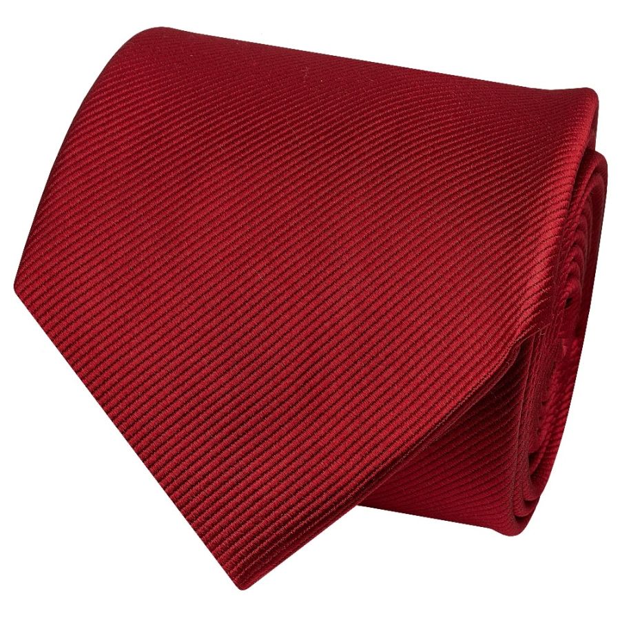 Red Silk Twill Classic Men's Tie