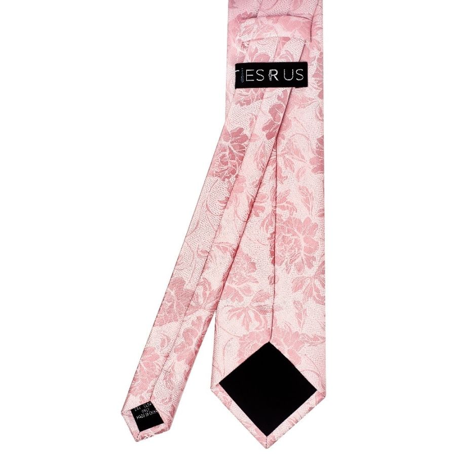 Rose Flower Classic Men's Tie and Pocket Square Set