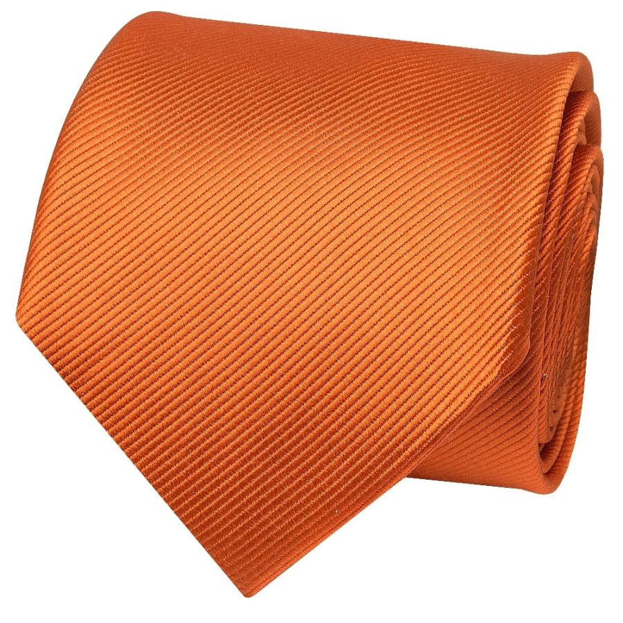 Orange Silk Twill Classic Men's Tie