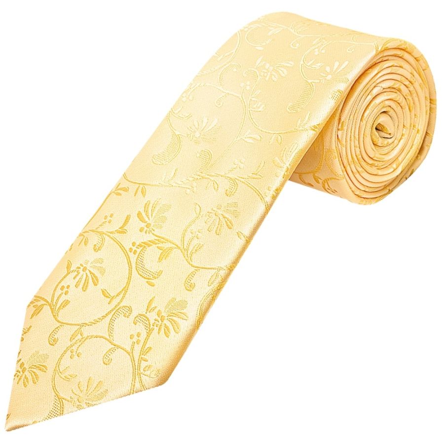 Gold Floral Classic Men's Tie