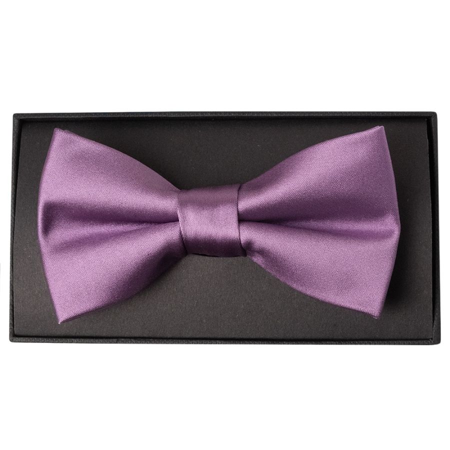 Plain Light Mauve Mens Bow Tie
