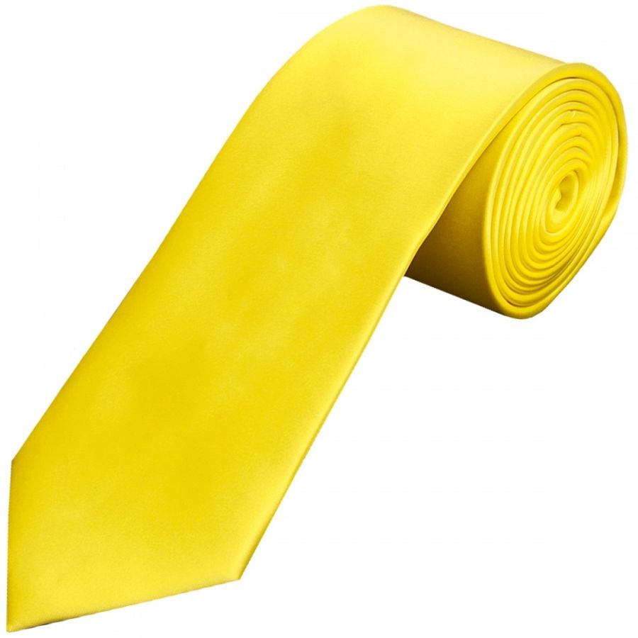 Sunshine Yellow Satin Classic Men's Tie