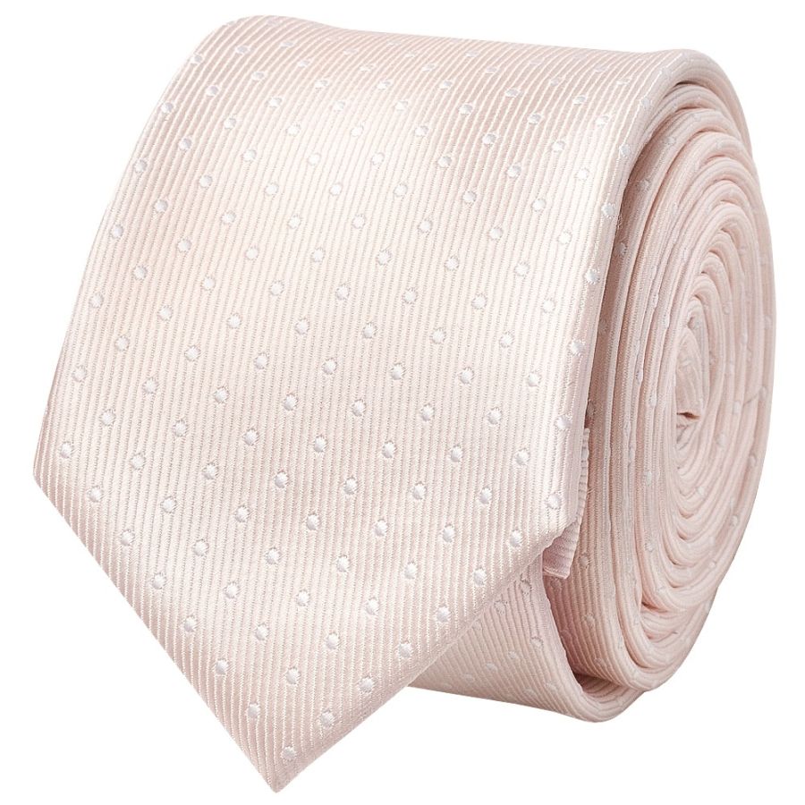 Blush Polka Dot Skinny Boy's Tie
