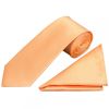 Peach Diamond Classic Men's Tie and Pocket Square Set
